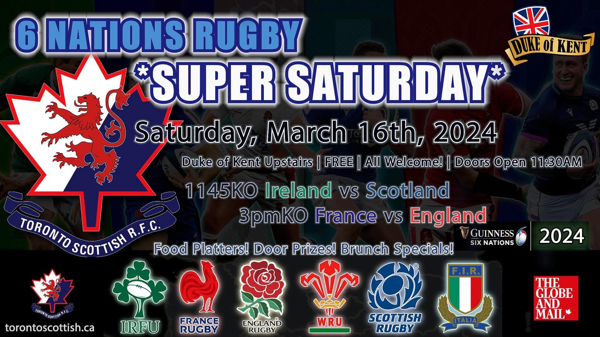 6 Nations SUPER SATURDAY viewing party