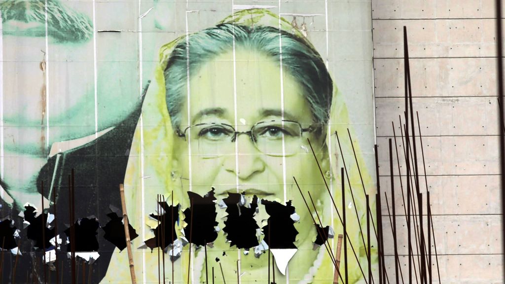 Prime Minister Hasina flees