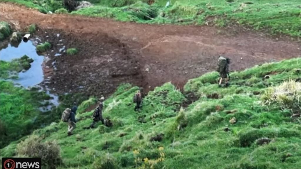 New Zealand father and children filmed