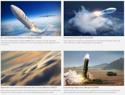 United States Hypersonic Weapons Programs