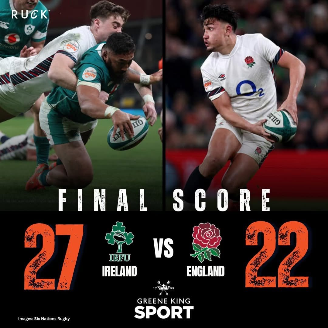 England versus Ireland six nations rugby